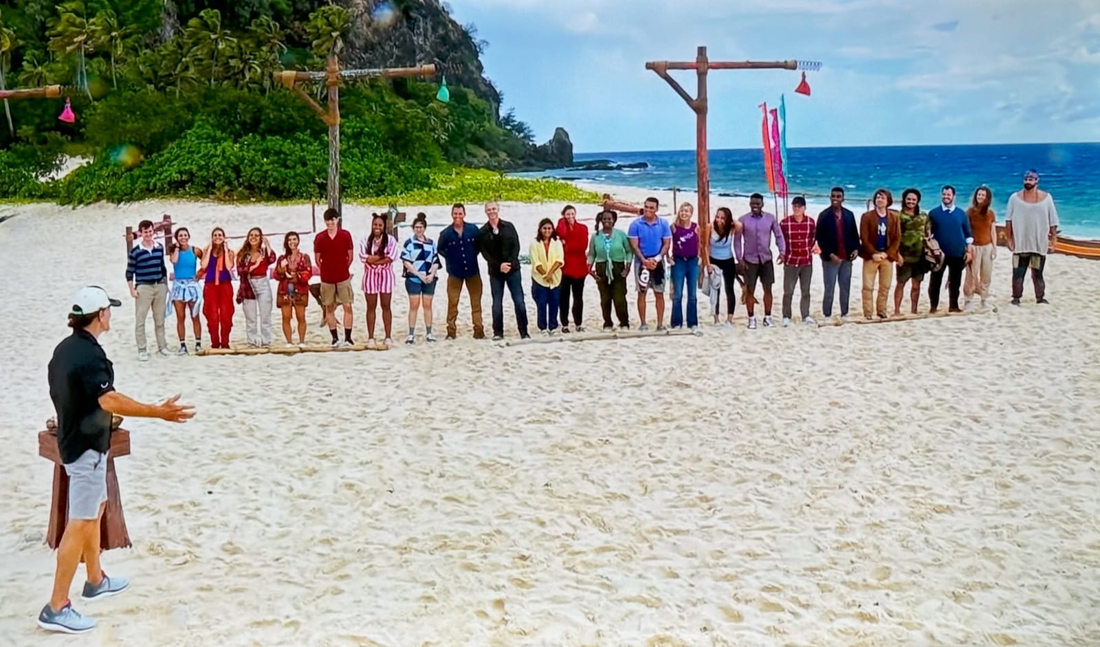 Survivor 50 Episode 1 — Epic Party recap key moment